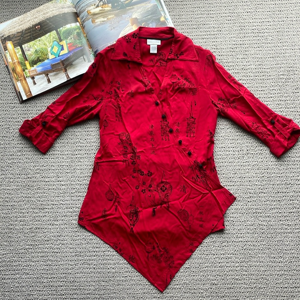 Asian Inspired Wrap Tunic